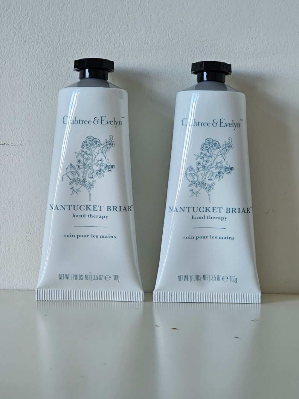 New CRABTREE & EVELYN Nantucket Briar Hand Cream 100gm/3.5oz Each, Lot of 2
